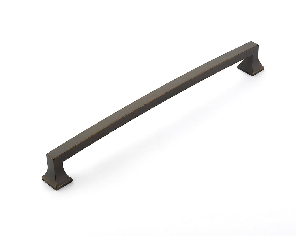 Schaub Jaladera para Electrodoméstico Menlo Park Arqueada, 15" cc — Bronce Antiguo