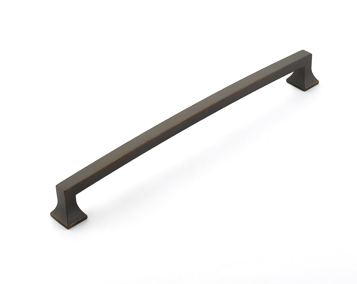 Schaub Jaladera para Electrodoméstico Menlo Park Arqueada, 15" cc — Bronce Antiguo