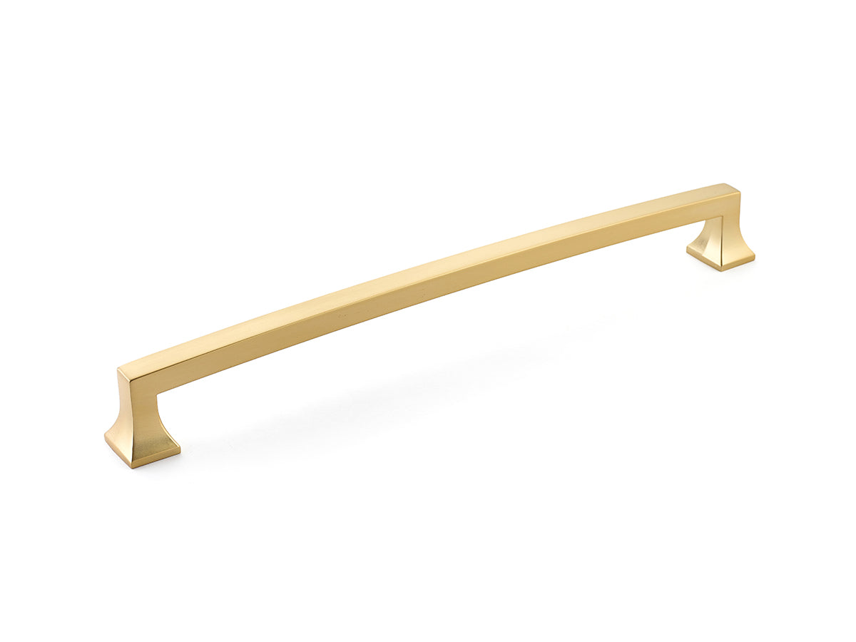 Schaub Jaladera para Electrodoméstico Menlo Park Arqueada, 15" cc — Latón Satinado Signature