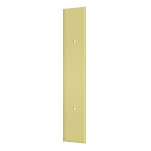 Deltana Placa de Empuje con Jaladera 3-1/2" x 20" — Latón Pulido