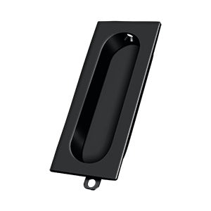 Deltana Jaladera Empotrada Rectangular 3-1/8" — Negro Mate