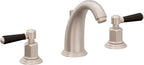 California Faucets Coronado 8" Llave de Lavabo de 3 Orificios para Cubierta, con Dos Manerales - Níquel Satinado