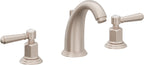 California Faucets Coronado 8" Llave de Lavabo de 3 Orificios para Cubierta, con Dos Manerales - Níquel Satinado