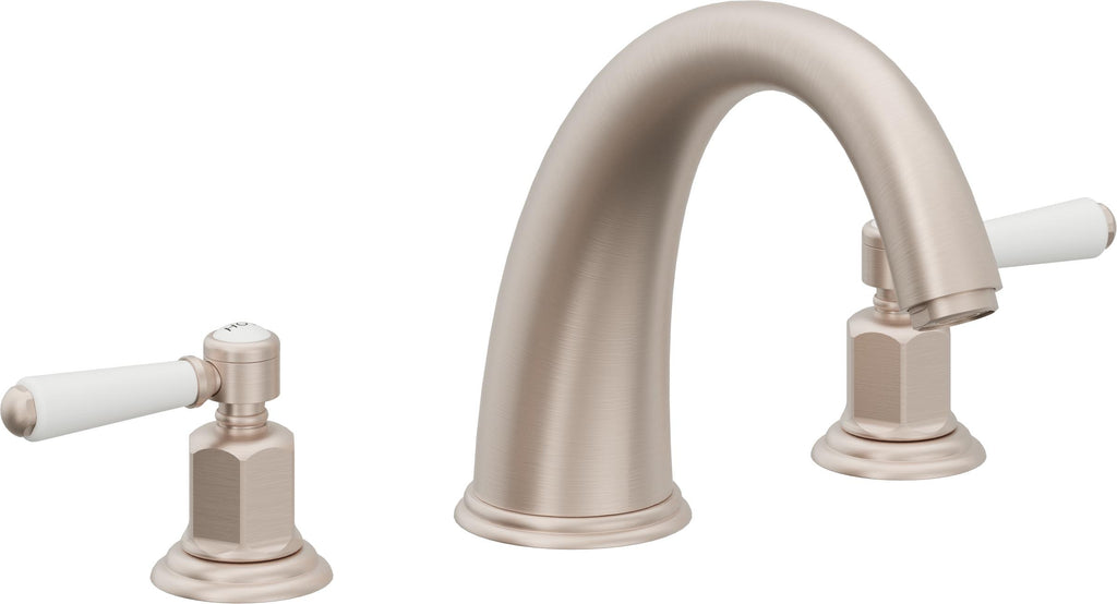 California Faucets Coronado Juego Completo para Tina Romana - Níquel Satinado