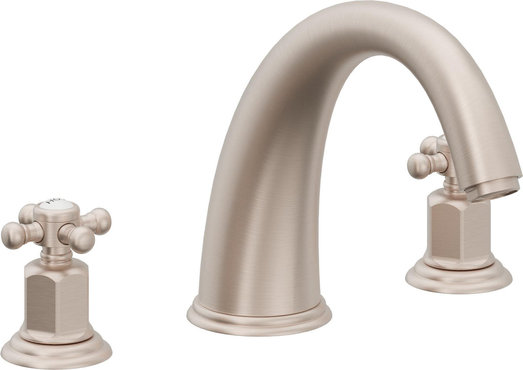 California Faucets Coronado Juego Completo para Tina Romana - Níquel Satinado