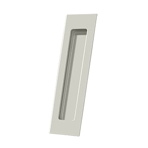 Deltana Jaladera Empotrada Rectangular de Uso Rudo 7" — Níquel Pulido