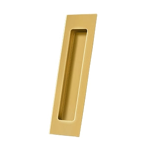 Deltana Jaladera Empotrada Rectangular de Uso Rudo 7" — Latón Pulido PVD