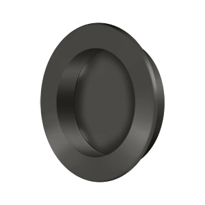 Deltana Jaladera Empotrada Redonda de Uso Rudo 2-3/8" — Bronce Aceitado