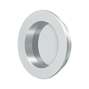 Deltana Jaladera Empotrada Redonda de Uso Rudo 2-3/8" — Cromo Pulido