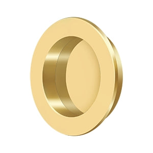 Deltana Jaladera Empotrada Redonda de Uso Rudo 2-3/8" — Latón Pulido PVD