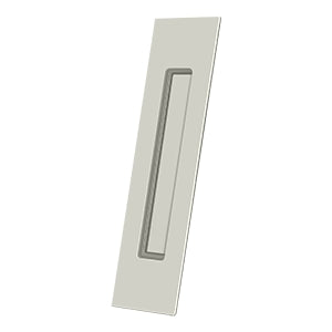 Deltana Jaladera Empotrada Rectangular de Uso Rudo 10" — Níquel Pulido