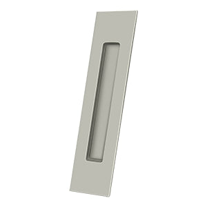 Deltana Jaladera Empotrada Rectangular de Uso Rudo 10" — Níquel Satinado