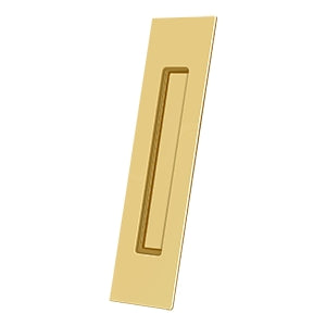 Deltana Jaladera Empotrada Rectangular de Uso Rudo 10" — Latón Pulido PVD