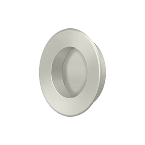 Deltana Jaladera Empotrada Redonda de Uso Rudo 1-7/8" — Níquel Satinado