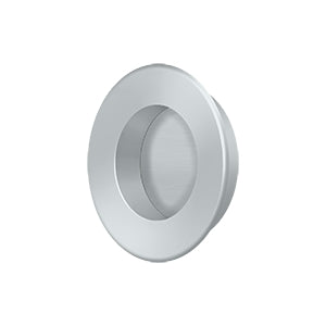 Deltana Jaladera Empotrada Redonda de Uso Rudo 1-7/8" — Cromo Satinado