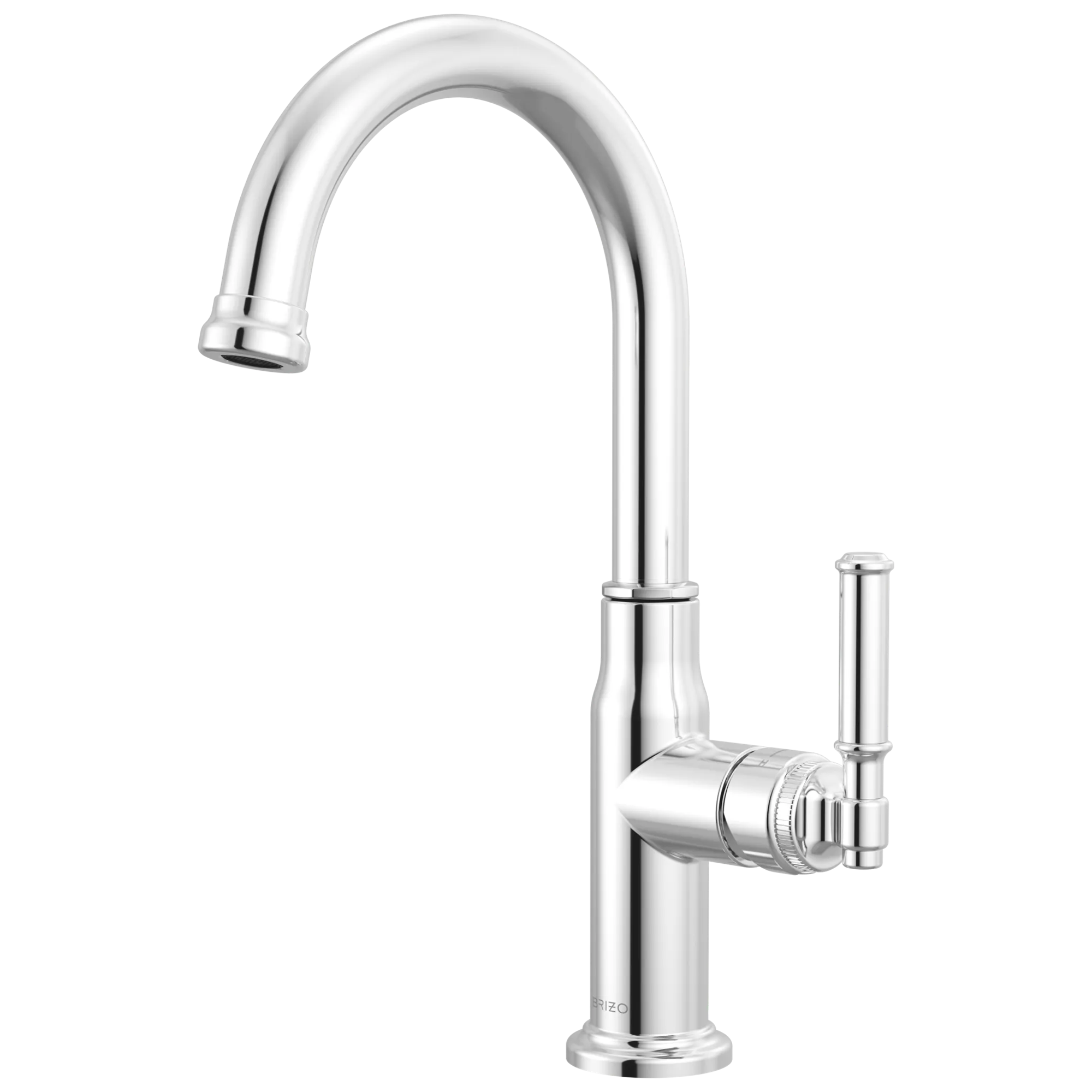 Brizo Faircroft Mezcladora de Bar — Surtidor en Arco — Cromo — Manija Coin Edge
