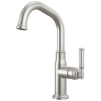 Brizo Faircroft Mezcladora de Bar — Surtidor en Ángulo — Acero Inoxidable — Manija Coin Edge