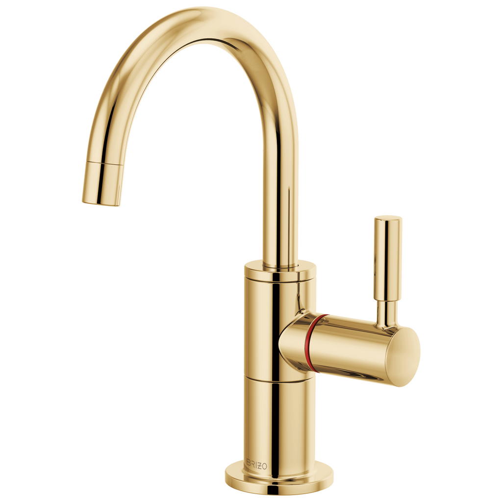 Brizo Odin Dispensador de Agua Caliente — Surtidor en Arco — Oro Pulido