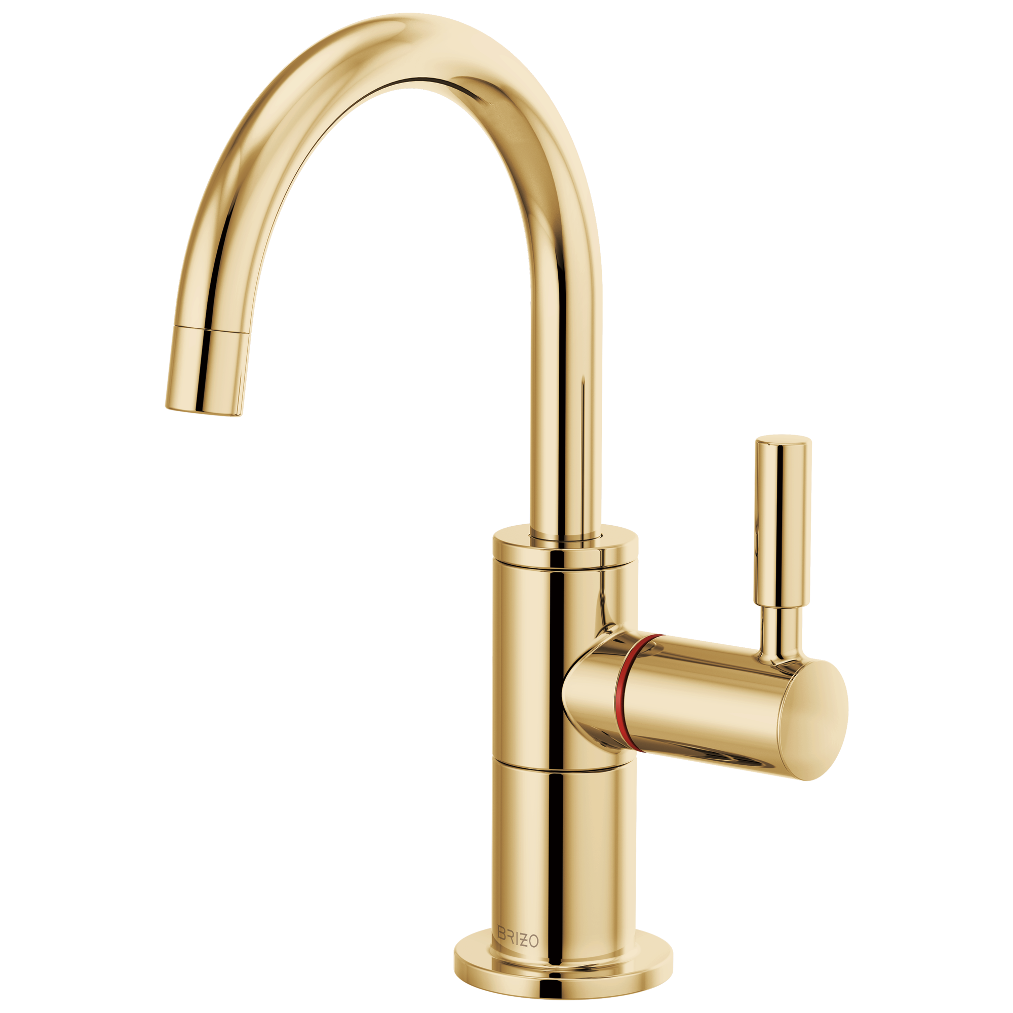 Brizo Odin Dispensador de Agua Caliente — Surtidor en Arco — Oro Pulido