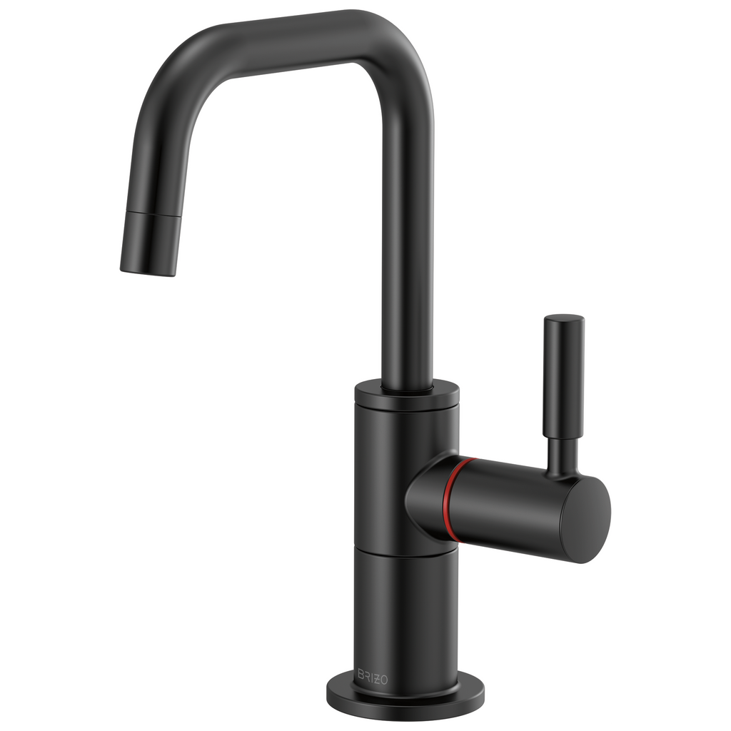 Brizo Odin Dispensador de Agua Caliente — Surtidor Cuadrado — Negro Mate