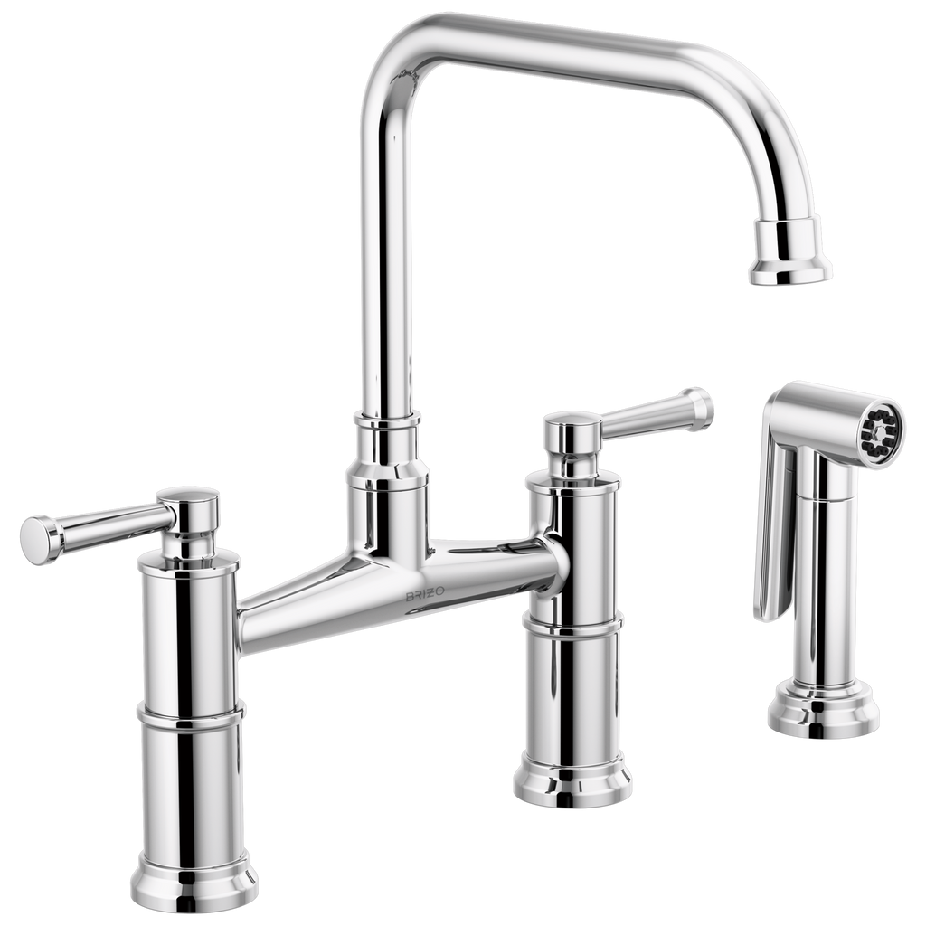 Brizo Artesso Mezcladora Puente con Regadera Lateral — Cromo