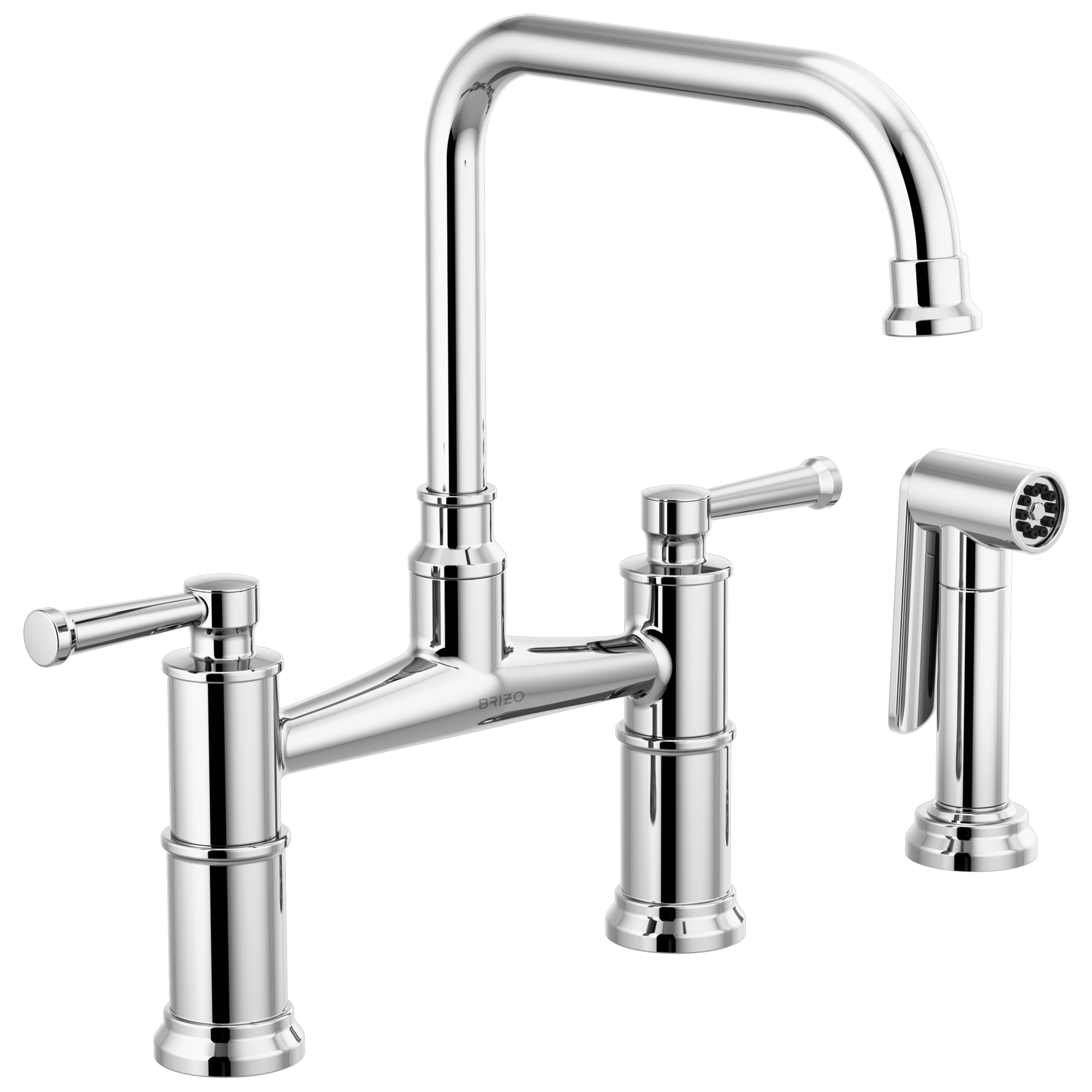 Brizo Artesso Mezcladora Puente con Regadera Lateral — Cromo