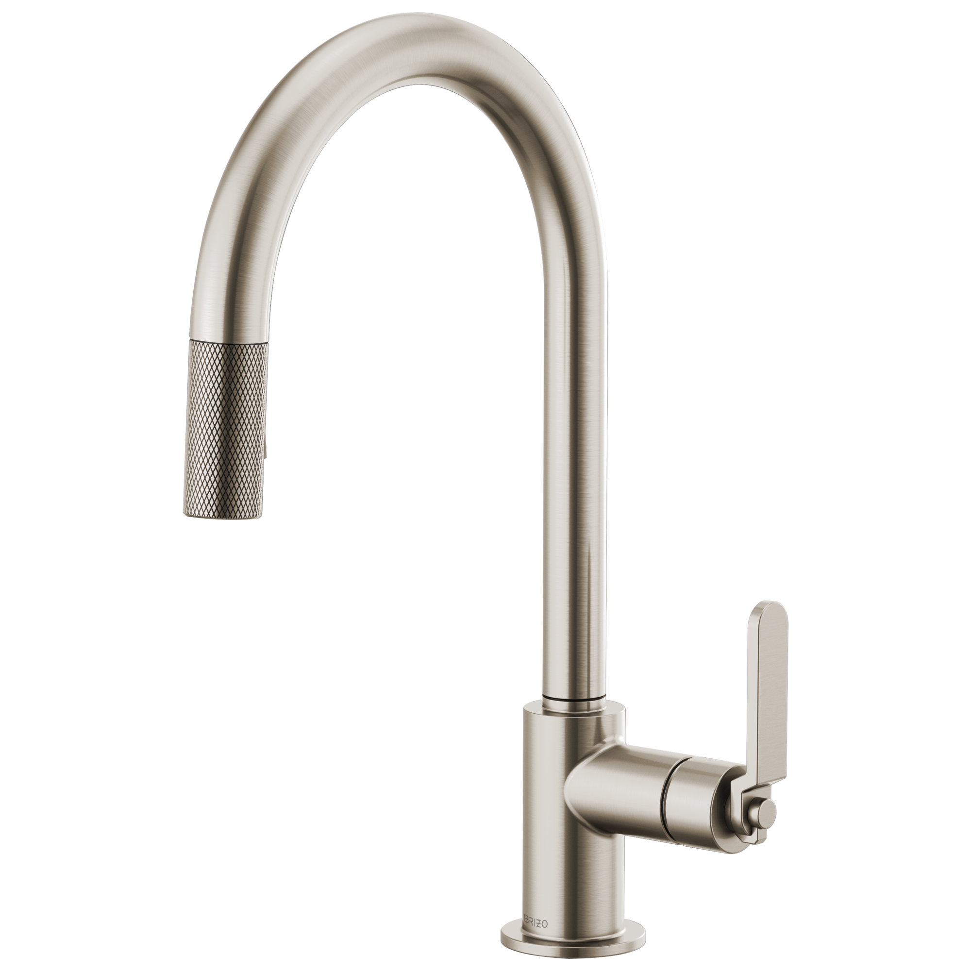 Brizo Litze Mezcladora Extraíble — Surtidor en Arco, Manija Industrial — Acero Inoxidable
