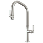 Brizo Faircroft Mezcladora Extraíble — Surtidor en Ángulo — Acero Inoxidable — Manija Coin Edge