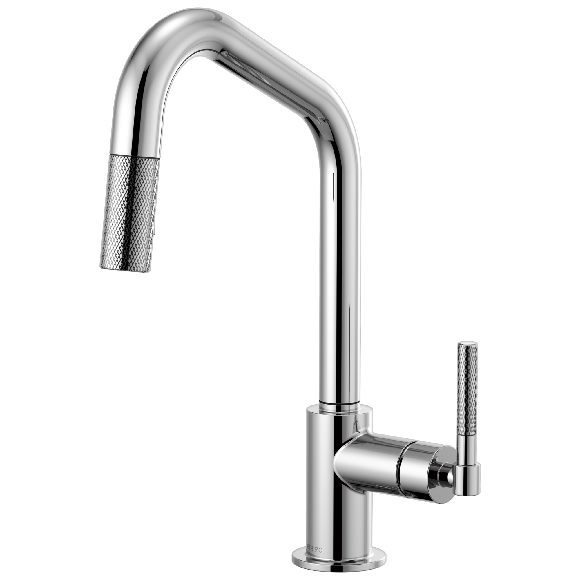 Brizo Litze Mezcladora Extraíble — Surtidor en Ángulo, Manija Knurled — Cromo