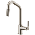 Brizo Litze Mezcladora Extraíble — Surtidor en Ángulo, Manija Knurled — Acero Inoxidable