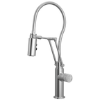 Brizo Odin Mezcladora Articulante con Manguera Integrada — Cromo — Perilla de Concreto