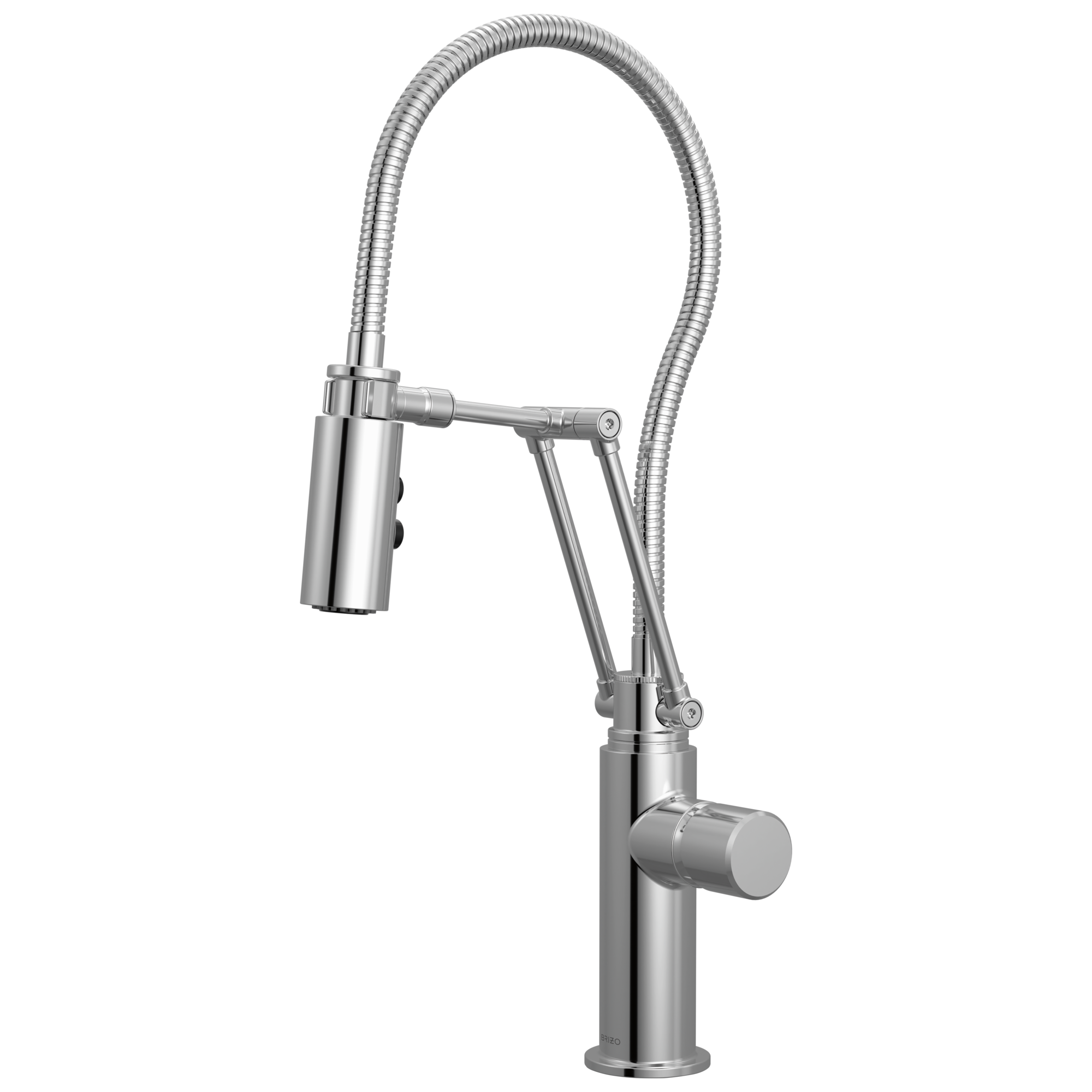 Brizo Odin Mezcladora Articulante con Manguera Integrada — Cromo — Perilla Metálica
