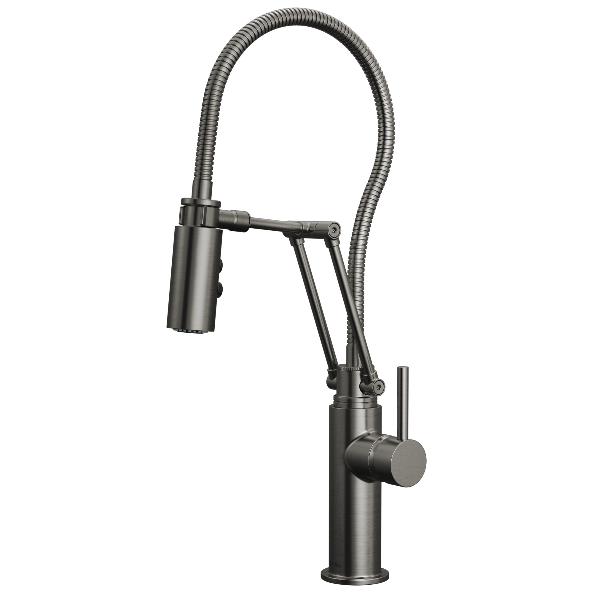 Brizo Odin Mezcladora Articulante con Manguera Integrada — Acero Luxe — Manija Metálica