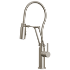 Brizo Odin Mezcladora Articulante con Manguera Integrada — Acero Inoxidable — Manija Metálica