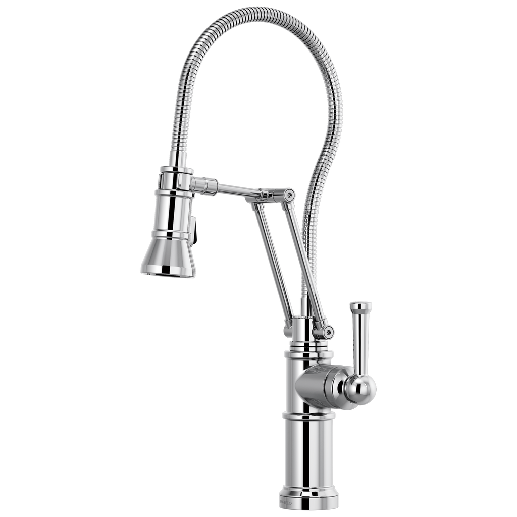 Brizo Artesso Mezcladora Articulante con Manguera Integrada — Cromo