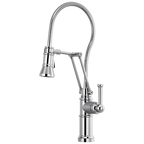 Brizo Artesso Mezcladora Articulante con Manguera Integrada — Cromo