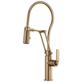 Brizo Litze Mezcladora Articulante con Manguera Integrada (63144LF) — Oro Luxe