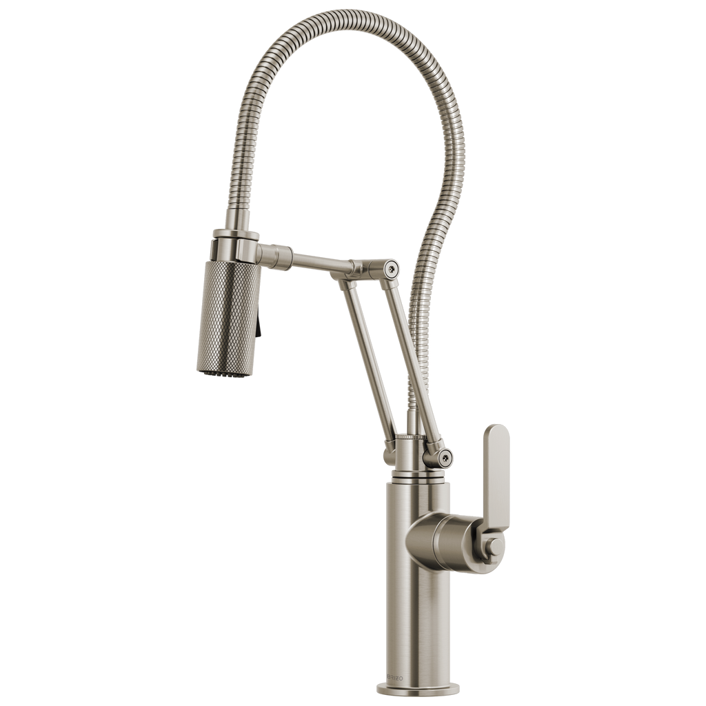 Brizo Litze Mezcladora Articulante con Manguera Integrada (63144LF) — Acero Inoxidable