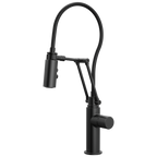Brizo Odin Mezcladora Articulante — Negro Mate — Perilla Metálica