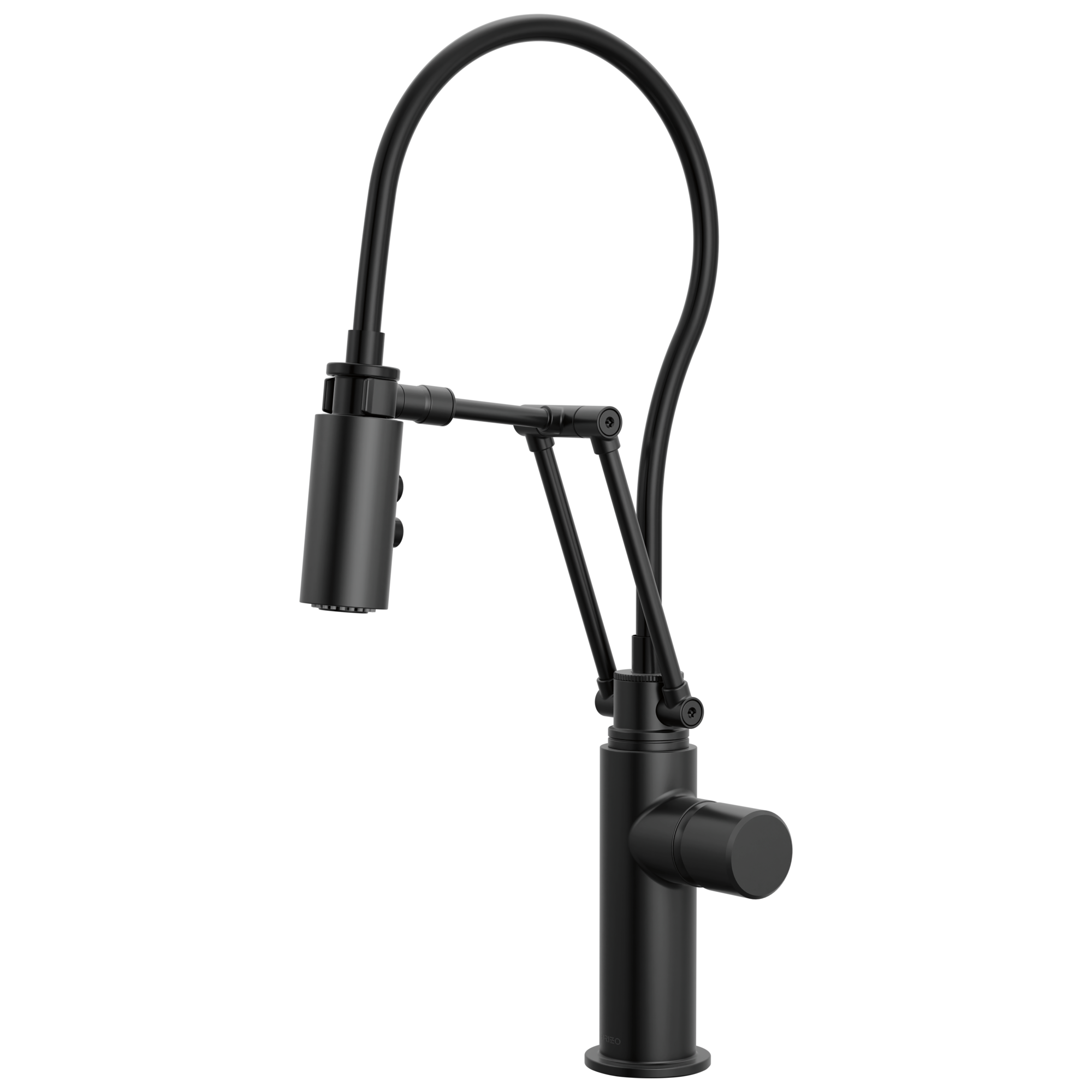 Brizo Odin Mezcladora Articulante — Negro Mate — Perilla Metálica