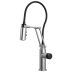 Brizo Odin Mezcladora Articulante — Cromo — Perilla con Cristal Negro