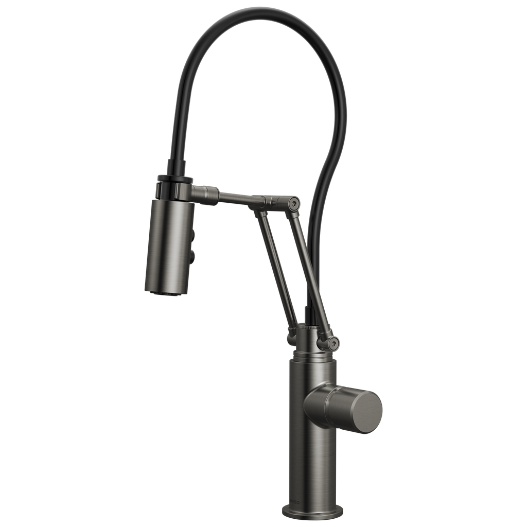 Brizo Odin Mezcladora Articulante — Acero Luxe — Perilla Metálica