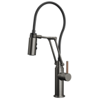 Brizo Odin Mezcladora Articulante — Acero Luxe — Manija de Madera