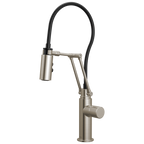 Brizo Odin Mezcladora Articulante — Acero Inoxidable — Perilla Metálica