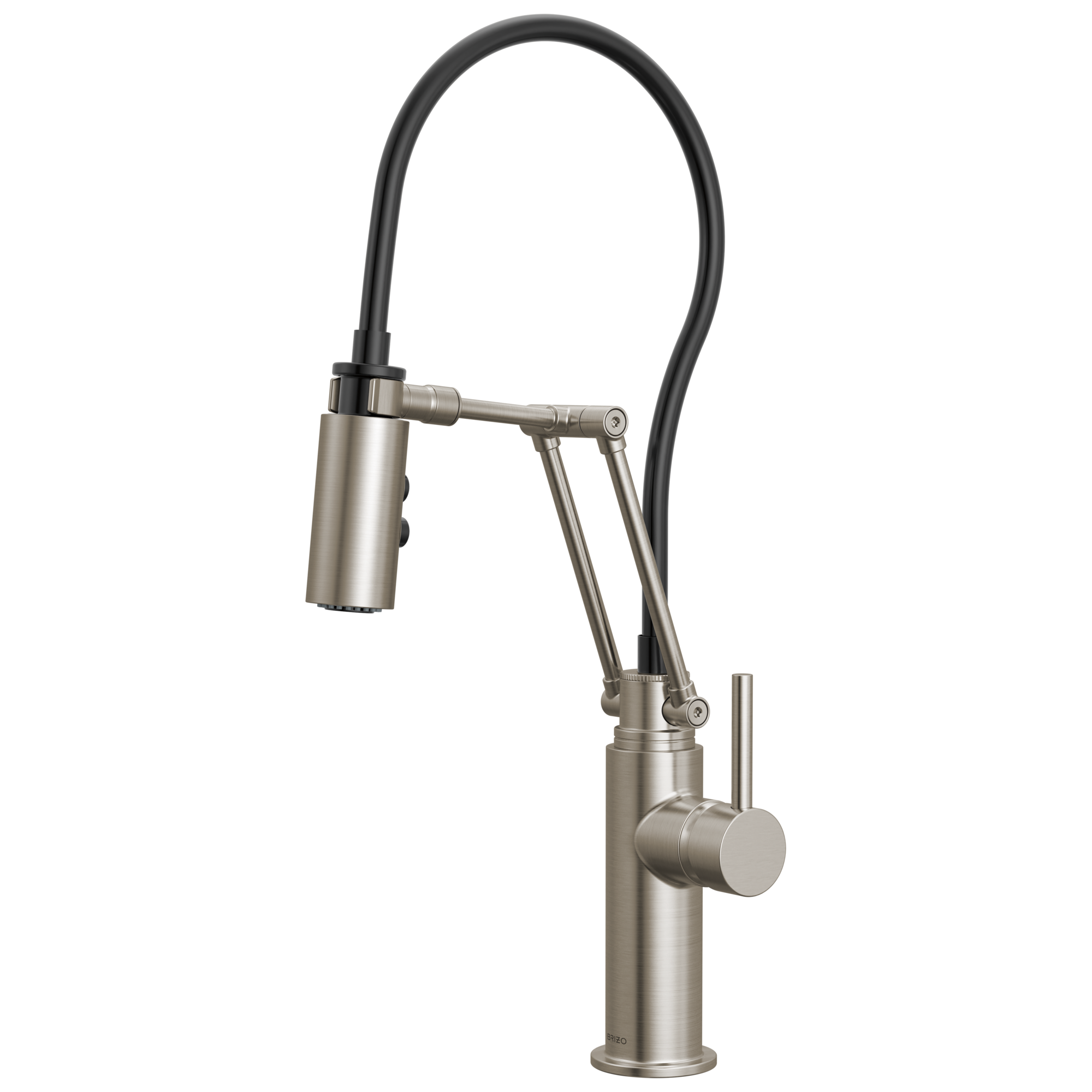Brizo Odin Mezcladora Articulante — Acero Inoxidable — Manija Metálica