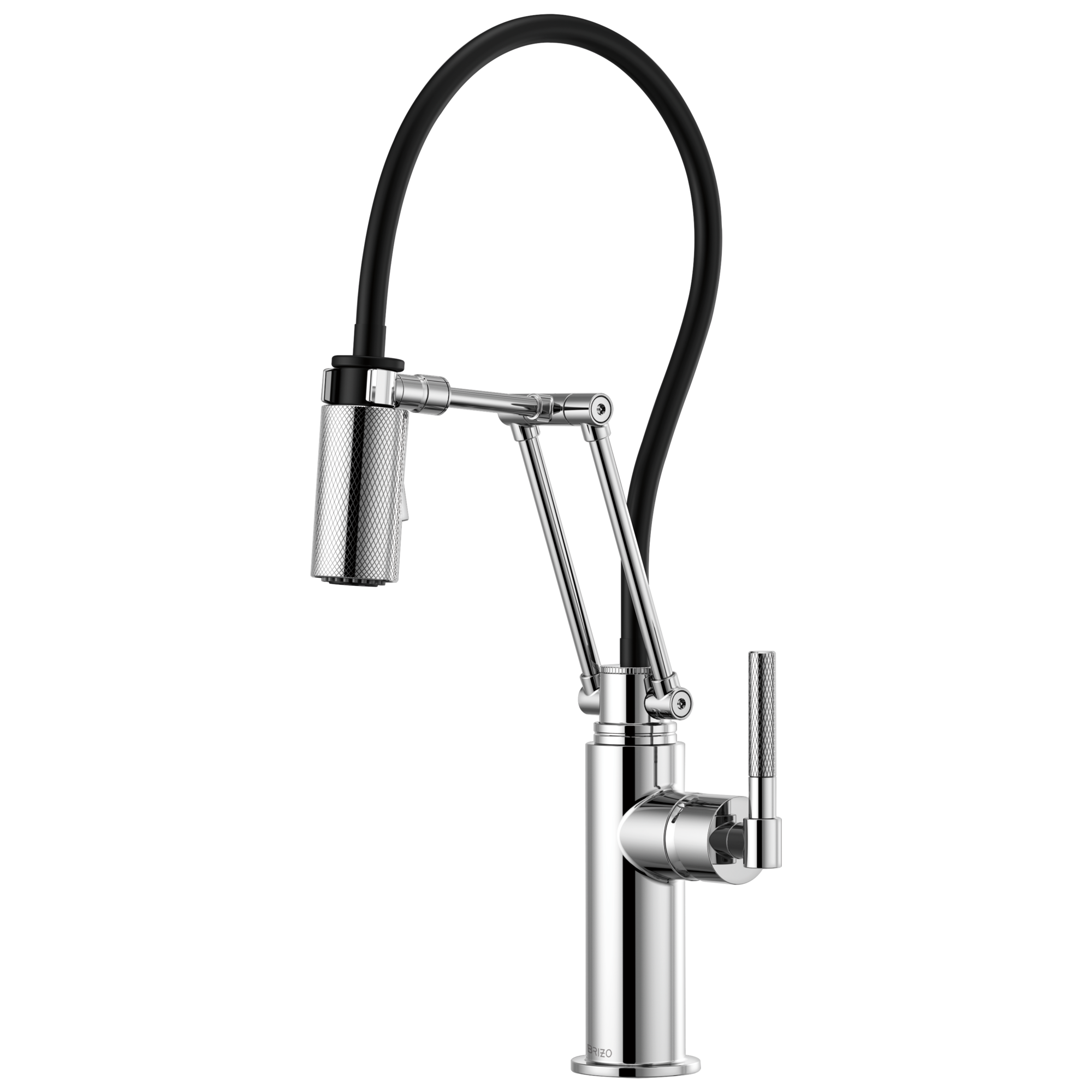 Brizo Litze Mezcladora Articulante — Manija Knurled — Cromo