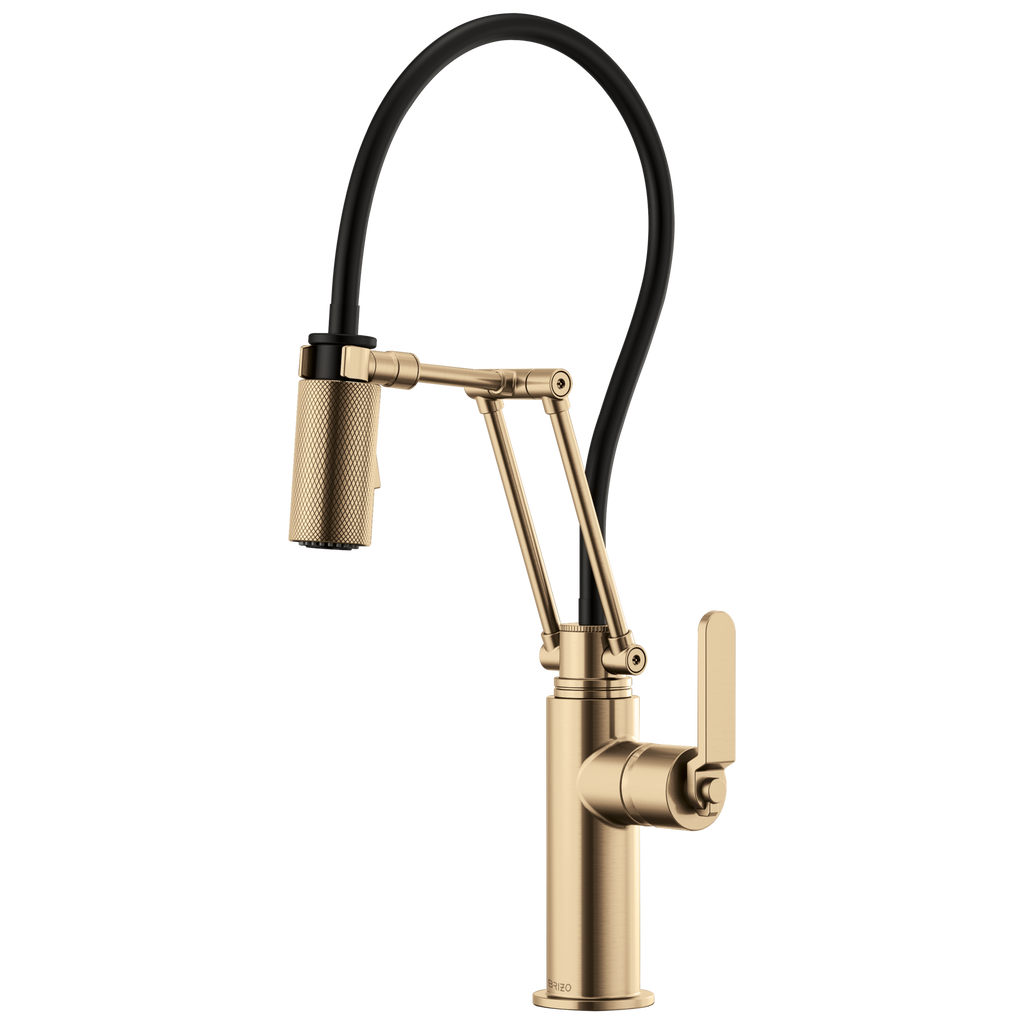 Brizo Litze Mezcladora Articulante — Manija Industrial — Oro Luxe