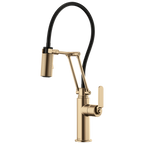 Brizo Litze Mezcladora Articulante — Manija Industrial — Oro Luxe