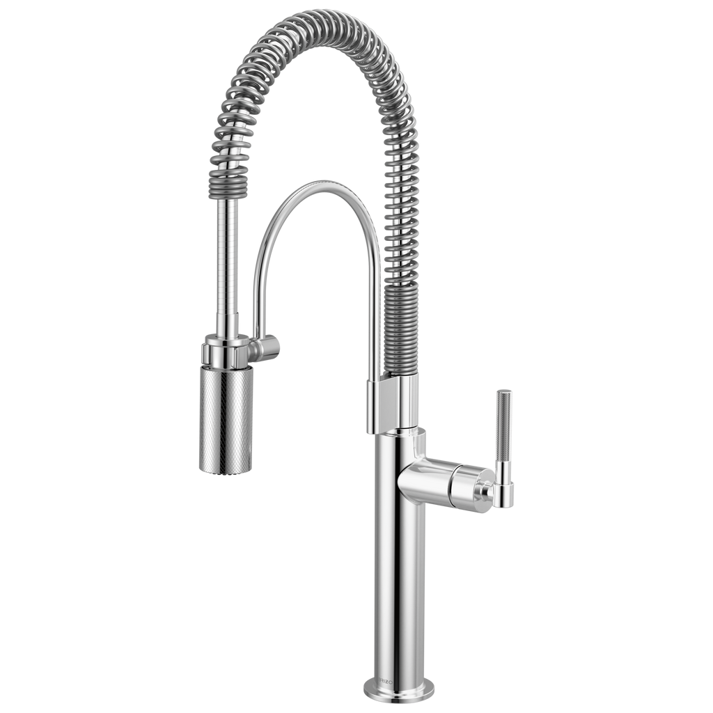 Brizo Litze Mezcladora Semi-Profesional — Manija Knurled — Cromo