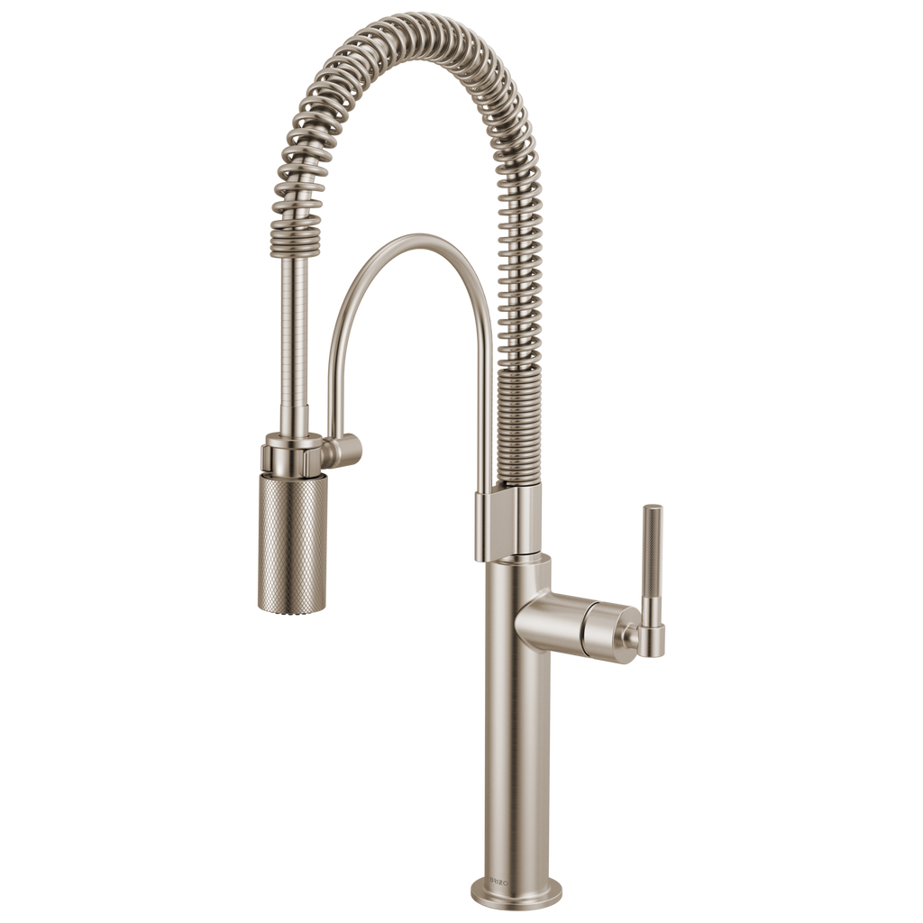 Brizo Litze Mezcladora Semi-Profesional — Manija Knurled — Acero Inoxidable